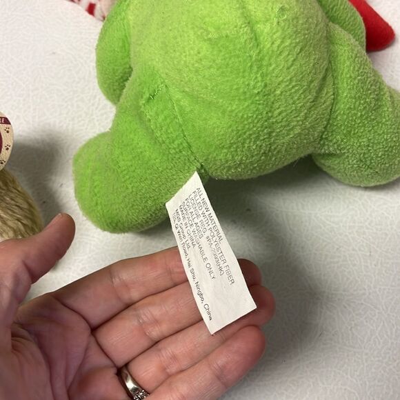 Plush Lot Stuffed Animals Owl Poop Frog Bear Bunny Elephant - Picture 10 of 14